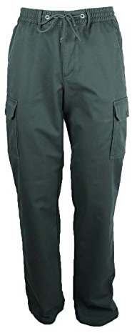 SEA BARRIER Pantalone Uomo Invernale Cargo TASCONI Imbottito Foderato Pile Jonny