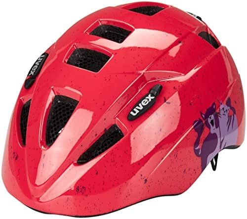 uvex Kid 2 - Leichter Fahrradhelm für Kinder - individuelle Größenanpassung - erweiterbar mit LED-Licht - Cats - 46-52 cm