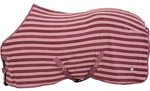 Equipage Horse Guard Fleecedecke Abschwitzdecke pink-rosa-gestreift Dark Orchid, Größe (cm):105