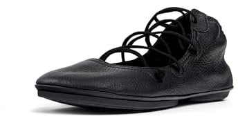 Camper Right Nina K400194, Botines con Cordones Mujer, Negro 029, 38 EU