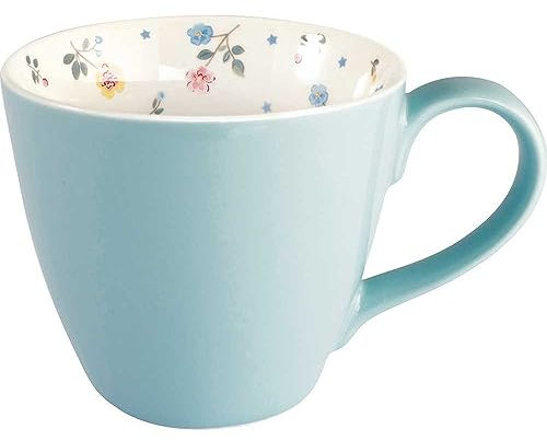 Greengate Mug pale blue Adelena inside