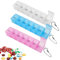 Transparente 7 Tage Pillendose, 3Stk Tragbarer Kleine Wochenbox Tablettendose, Leicht zu Öffnen Medikamentenbox, 1 Mal Täglicher Pillen Tabletten Organizer, Reise Pillendose für Vitamine Lebertran