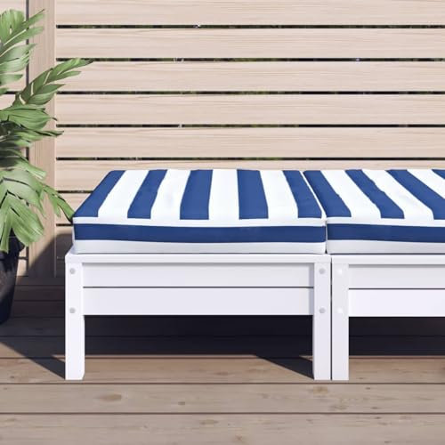 ShGaxin Palettenkissen Oxford-Stoff, gestreift, blau und weiß, 60 x 60 x 8 cm, Kissen für den Außenbereich, Palettenkissen, Outdoorkissen, Bodenkissen SPU:361804