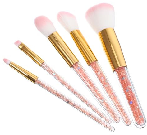 PAMINGONO 5stücke Pinselset Mit Kosmetikpinseln Für Flüssige Foundation Puder Und Augenbrauen Professionelle Make-up-pinsel Für Damen