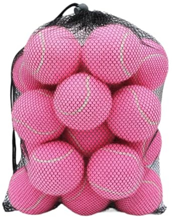 Pegciuho 20 Elastische Tennisbälle, Wettkampf-Tennisbälle, Freizeit-Trainingsbälle, Verschleißfest, für Freizeit, Kindersporttraining Tennis, Tennisbegeisterte Und Sport (2,52 Zoll Durchmesser)