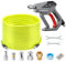 M MINGLE Sewer Jetter Kit for Pressure Washer 100 FT, Drain Cleaner Hose with Power Washer Gun, 1/4 Inch NPT Corner Rotating and Button Nose Sewer Jetting Nozzle, Orifice 4.0, 4.5