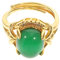 DEARMAMY 1Stk verstellbarer Ring Fingerring aus Stein Ringe Frauen Armbänder Fingerring aus Jade Gold muttertagsgeschenke muttertag Frauen Fingerring Fingerschmuck Silber- Green