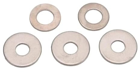 LDHNFBYV Rondelle Plate Extra Large en Titane épaisse M5 M6 M8 M10 M12(M6x15x1.5mm 10pcs)