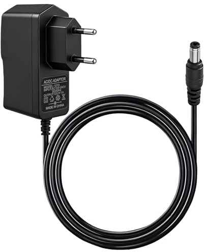 Adaptador de Corriente 12V 1A, 12W Fuente Alimentación con 5.5x2.1 mm Plug | AC 100-240V Adaptador de Alimentación Universal, Protección de Carga, 12V Cargador para Tiras LED Routers Cámara CCTV
