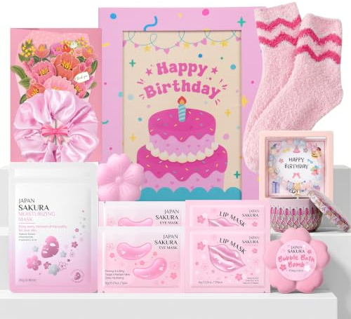 Sakura Coffret Cadeau Femme Anniversaire 13 pièces
