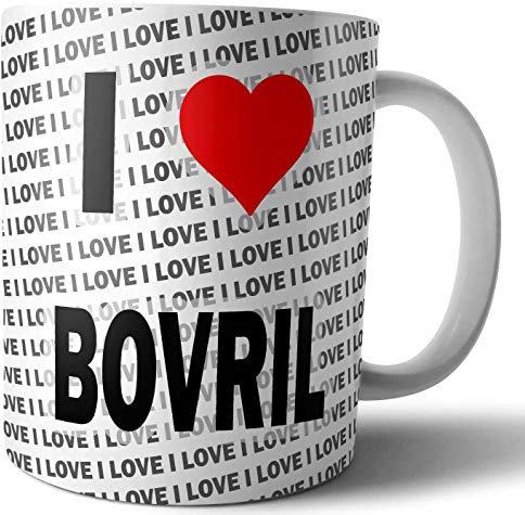 AK Giftshop I Love Bovril - Tea - Coffee - Mug - Cup - Birthday - Christmas - Gift