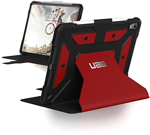 Urban Armor Gear Metropolis para Apple iPad Pro 11 (2018) Funda con estándar militar estadounidense Case [soporte del lápiz táctil], Folio - Rojo