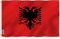 ANLEY Fly Breeze 3x5 Piedi Bandiera Albania - Colore Vivido e Resistente Ai Raggi UV - Testata In Tela E Doppie Cuciture – Bandiera Nazione Albania Poliestere Anelli Ottone 3 X 5 Piedi