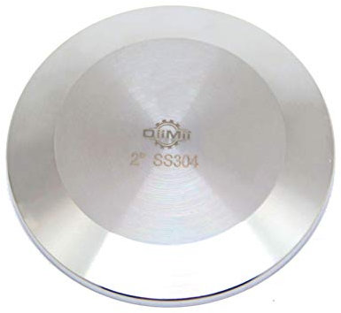QiiMii SS304 2 Stainless Steel Sanitary Tri Clamp Clover Solid End Cap
