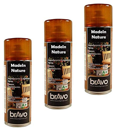MadeInNature® Spraydose Lasur Matt Optik NESPOLI 400ml - 2m²