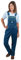 Liberty Salopette in Denim Tuta, Blu Indaco, S Donna