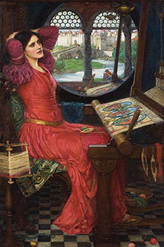 1art1 John William Waterhouse Poster Ich Bin Der Schatten Satt, Sprach die Dame Von Shallott, 1916 Kunstdruck Bild 180x120 cm