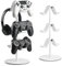 KELJUN Controller Holder White, Headset Holder,Great 3 Tier Controller Headphone Organizer for All Headsets Xbox ONE 360 Switch PS4 PS5 (Elegant White)