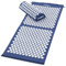 MAXXIVA® Akupressur-Set Matte 130 x 50 cm mit Kissen Yantramatte Fakirmatte stimuliert die Durchblutung löst Verspannungen Farbe wählbar (Blau)