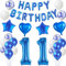 Luftballons 11. Geburtstags deko Junge blau set, Geburtstagsdeko 11 jahre Geburtstag Dekoration Junge blau,Folien ballons 11 Geburtstag deko banner,girlande deko 11. geburtstag Junge deko