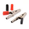 1 paio di morsetti a coccodrillo isolati Connettori per batterie elettriche 10 A Assortimento di clip elettriche Morsetti a coccodrillo in metallo per test elettrici
