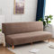 Hiseng Sofabezug 3 Sitzer Ohne Armlehne, Moderner Druck Clic Clac Sofahusse Stretch Schutzhülle Protector Bettcouch Schonbezug Couch überzug Sofabettüberzug (Kaffeefarbe,S: 130-155cm)