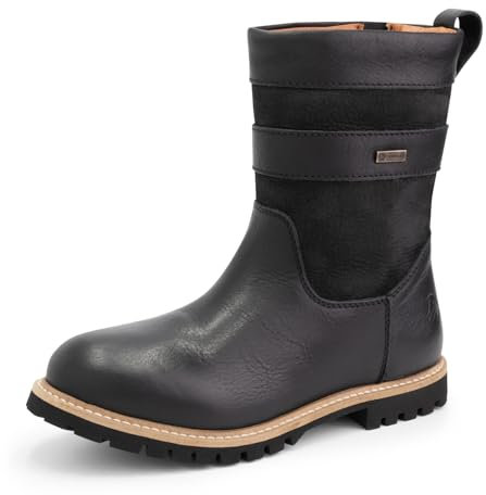 Travelin' Damen Tallinn Lady Boot mid Country Technical Leder stiefel elegant - Schwarz 40