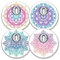 MySweetStitch Freestyle Libre Sensor 3 Sticker 4er Set Mandala mit Belüftungsloch, Made in Germany