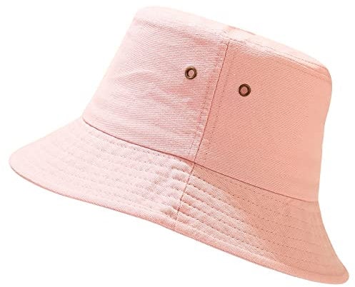 Malaxlx Damen Rosa Fischerhut Bucket Hat Anglerhut Fischerhüte Sonnenhut Sommerhut Faltbarer Draussenhut