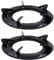 Operitacx 2pcs Gasherd Aufsatz Gasherdkreuz Gasherdaufsatz Herdkreuz Pfanne Topfträger Reduzierstern Gas Gitter Wok Ring Support Aufsatzring für Zuhause Camping Gaskochfelder