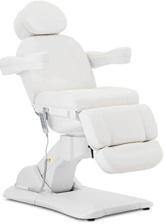 Physa Elektrische Kosmetikliege Genoa 4 Motoren 350 W 187 x 57 x 65-91 cm 150 kg Fernbedienung weiß Behandlungsliege Kosmetikstuhl Therapieliege Massageliege Tattooliege Massagetisch
