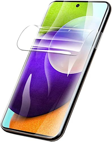 2 Stück Hydrogel Film für Samsung Galaxy A52s 5G, Schutzfolie Blasenfreie Weich TPU Displayschutzfolie Vollständige Abdeckung Fingerabdruck-ID unterstützen