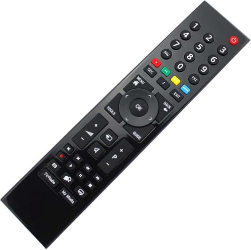 FOXRMT Télécommande de rechange pour Grundig RC3214801 03, Grundig TV pour télécommande Grun-dig Smart TV