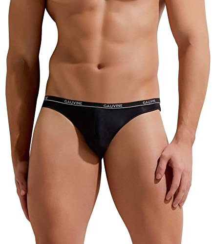 Gauvine Second Skin Brief 2011 Micro Slip, Noir, S Homme