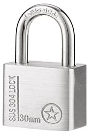 Cadenas en acier inoxydable robuste résistant aux intempéries pour casier de gym, école, entrepôt, abri de jardin - 30 petits