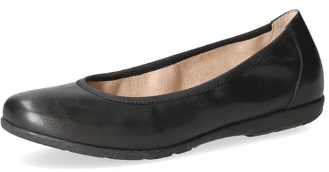 CAPRICE Damen Ballerinas Runde Spitze Elegant, Schwarz (Black Nappa), 38 EU