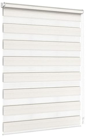 Jalousiescout Doppelrollo Klemmfix ohne Bohren & mit Bohren, 65x130cm Beige-Marmoriert Rollo Fensterrollo lichtdurchlässig, Sonnenschutzrollo Zebrarollo für Fenster & Türen