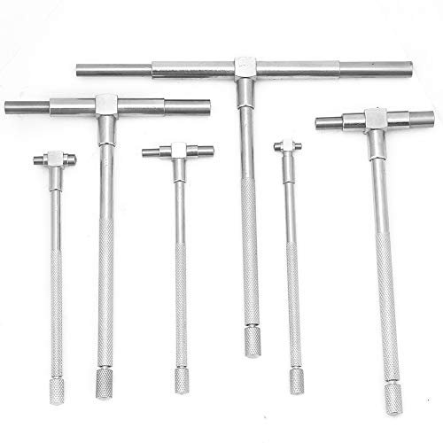 Telescopic Bore Gauge Set, 8-150mm Inner Diameter Gauge Internal Micrometer Bore Diameter Measure Tool T-Bore Hole Gauge Dial Inner Diameter Gauge