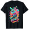 Skater Hase auf Skateboard, farbig gezeichnet Sonnenbrille T-Shirt