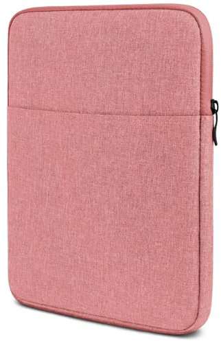 moex Custodia per tablet Microsoft Surface Go 3 - Custodia con scomparto per accessori, in fibra di poliestere, minimalista con cerniera, impermeabile, rosa