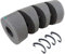 PE Rohrisolierung Bogen 90 Grad hellgrau + 4 Clipse (22 x 20 mm PE Bogen)