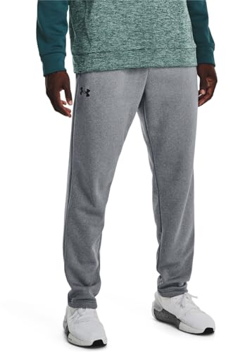 Under Armour Men's Fleece Pants, (012) Pitch Gray Light Heather / / Black, XXL Tall