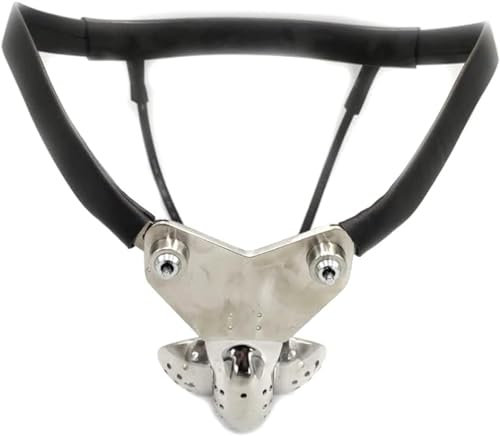 PPEEVOLERU Peniskäfig Edelstahl Männlicher Keuschheitsgürtel BDSM Bondage -Gerät für Männer Sex Spielzeug Hahnkäfige Keuschheitsgeräte,Waist 70~76cm