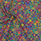 STOFFKONTOR Modestoff Dekostoff universal Stoff Bunte Kreise - Meterware, Farbe Multicolor - Öko-Tex Standard 100 - zum Nähen von Bekleidung, Dekorationen UVM.