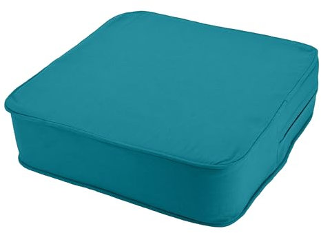 Orthopädisches Sitzkissen Minimalist - 100% Baumwolle mit Kaltschaum-Schaumstoff - Qualitatives Stuhlkissen - Feste Qualität - Waschbar (1, Petrol, 40x40x10cm)