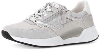 Gabor Damen Low-Top Sneaker, Frauen Halbschuhe,schnürschuhe,schnürer,straßenschuhe,Strassenschuhe,Sportschuhe,steam/ltgrey Kombi,40.5 EU / 7 UK