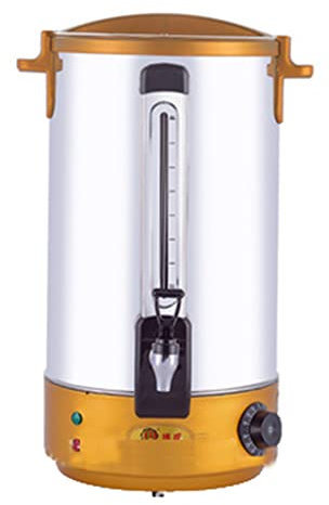 XNZJHPP Chauffe-Eau électrique en Acier Inoxydable, Chauffe-Eau électrique Commercial avec Robinet, Chauffe-Eau pour Soupe, café, Lait, thé, Boisson (D 15L)