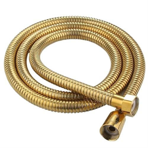 Tuyau de douche Tuyau de douche flexible en acier inoxydable doré, longue salle de bain, tuyau d'eau de douche, rallonge de tuyau de plomberie, tube de traction, tuyau de pomme de douche(80cm)