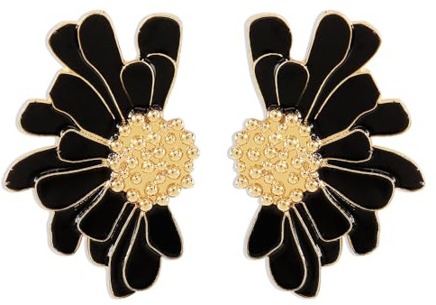 TTPSRY Flower Earrings Bohemian Earrings Exaggerated Flower Petal Earrings Big Vintage Tassel Dangle Floral Petal Earrings Statement Jewelry for Women