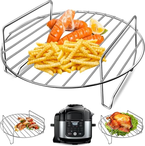 GWYXC Air Fryer Replacement Parts for Ninja Foodi 6.5QT FD302 Air Fryer Pressure Cooker,9.2'' Round Air Fryer Accessories for Ninja Foodi 5QT FD101 6.5QT OS301 Instant Pot Pro Duo 8 QT Air Fryer